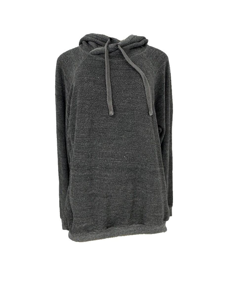 Alo Yoga Large Women Pullover Triumph Restore Hoodie Sweatshirt Grey D14